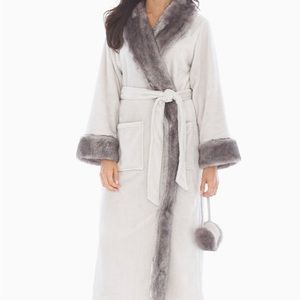 Luxe Faux Fur Robe Lunar